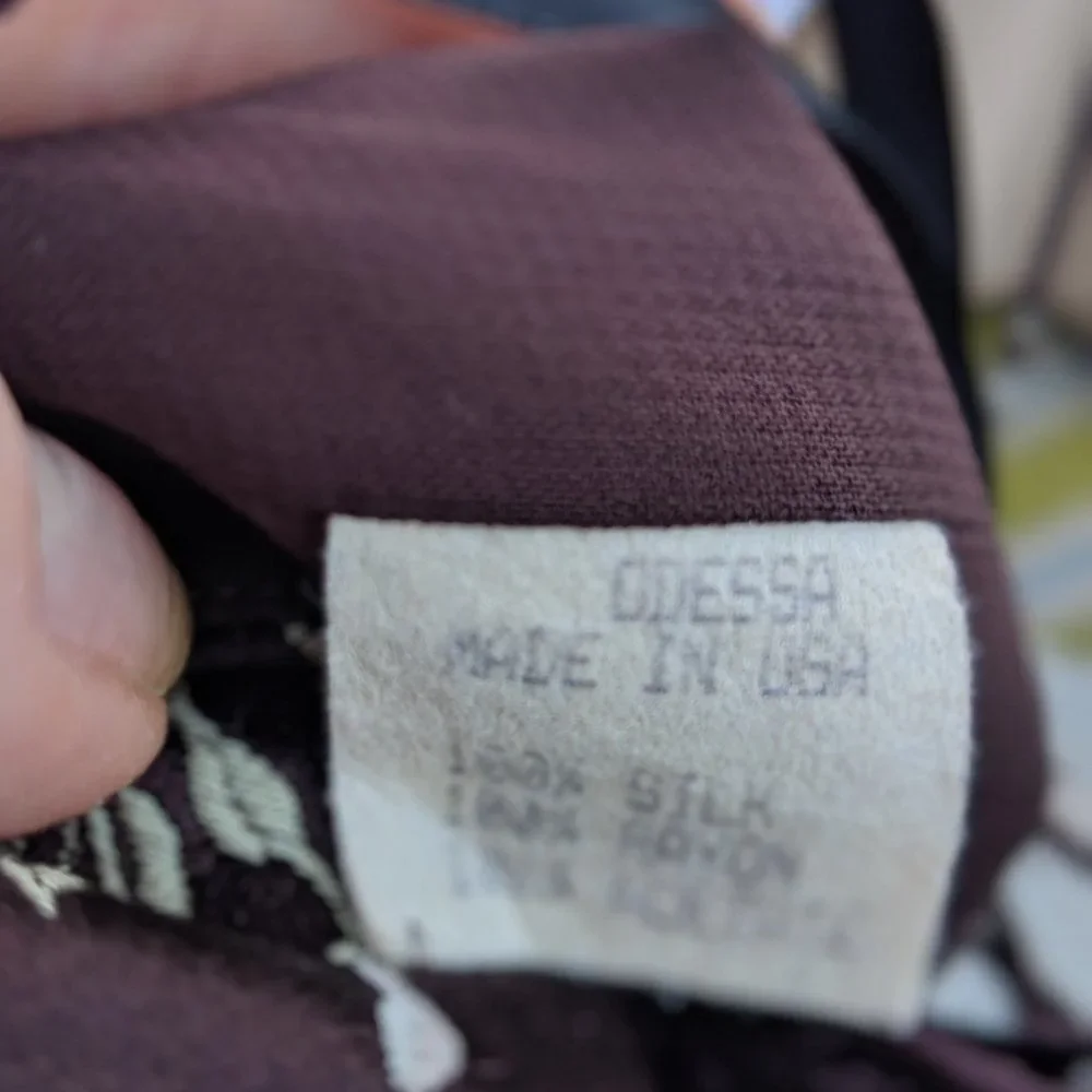 VINTAGE Odessa Silk Gown in Chocolate - Picture 6 of 8